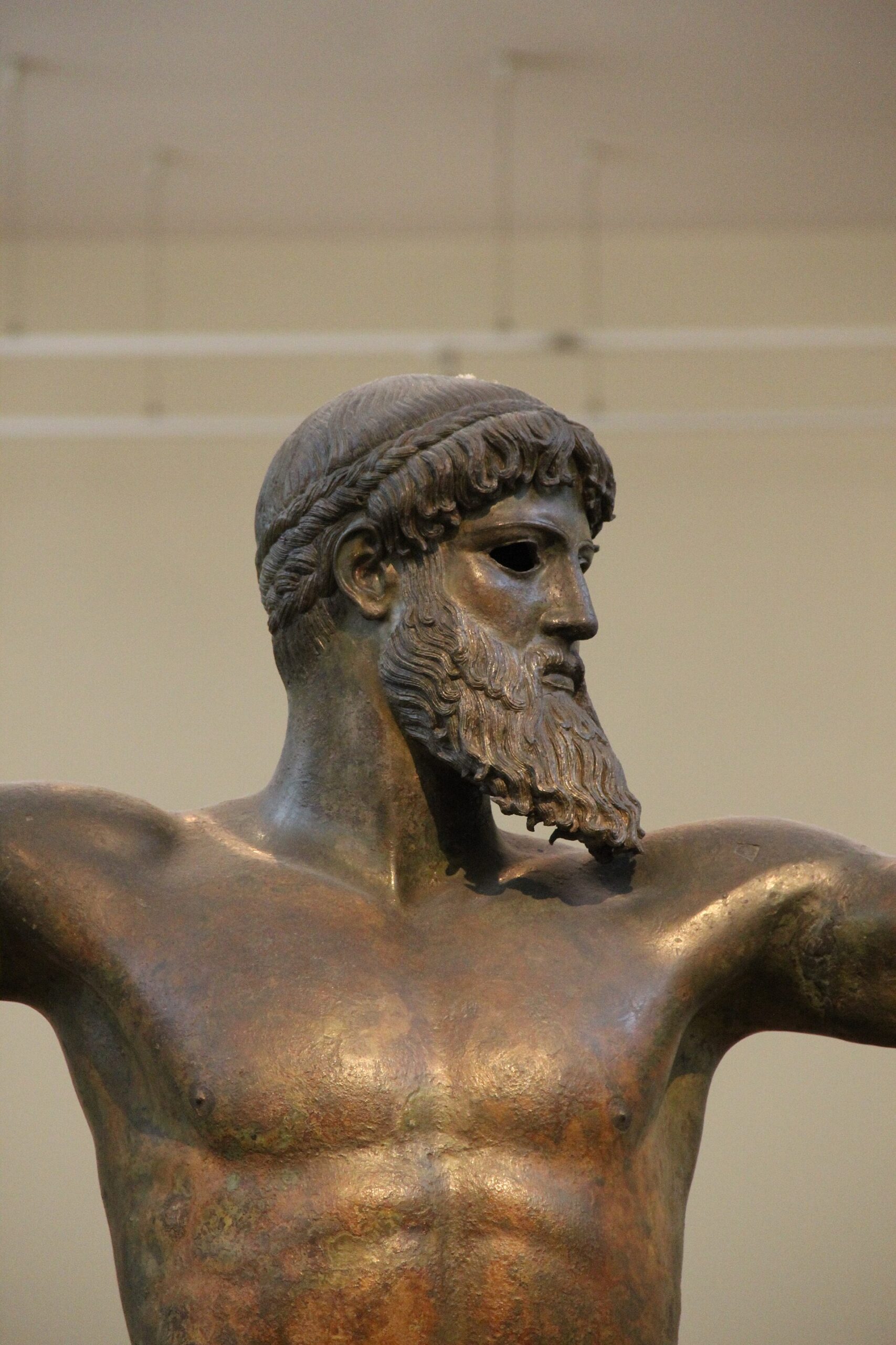 Bronzo di Capo Artemisio, Zeus o Poseidone, Museo Archeologico Nazionale di Atene